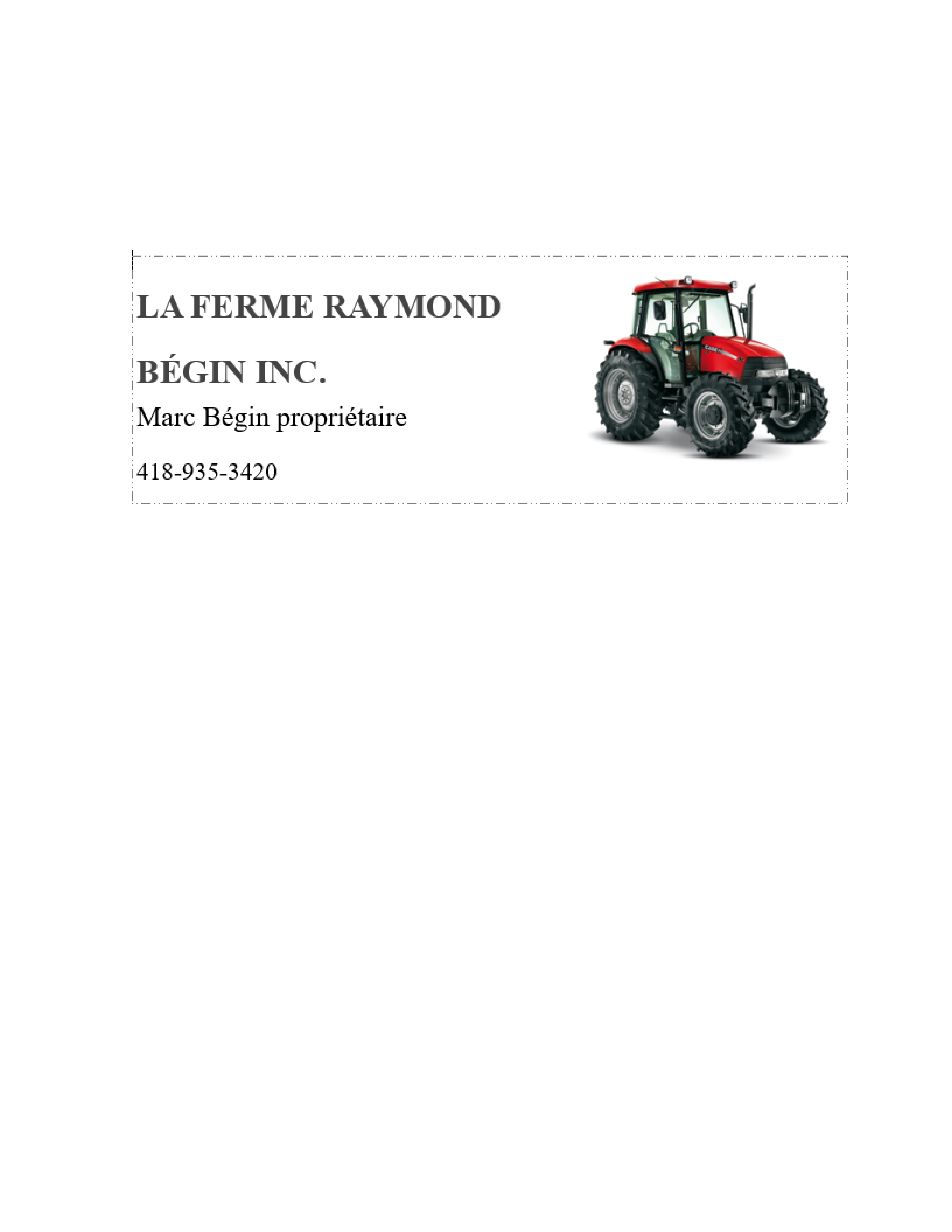 logo Ferme Raymond Bégin